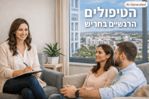 תמונת אווירה של זוג מול מטפלת
